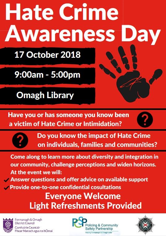 Hate Crime Awareness Day Poster Fermanagh & Omagh District Council