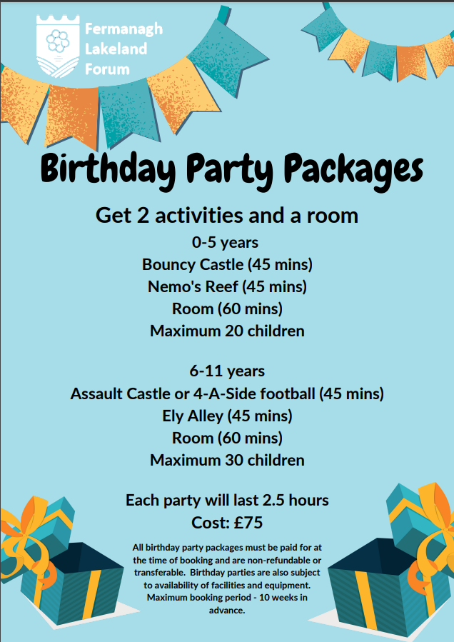 Birthday Parties – Fermanagh & Omagh District Council