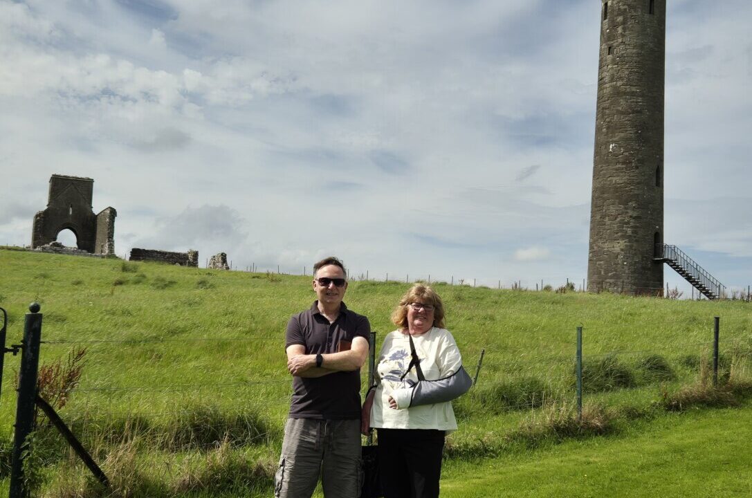 Margaret OReilly and David Hardcastle visiting from Yorkshire and looking for OReilly and McManus Roots