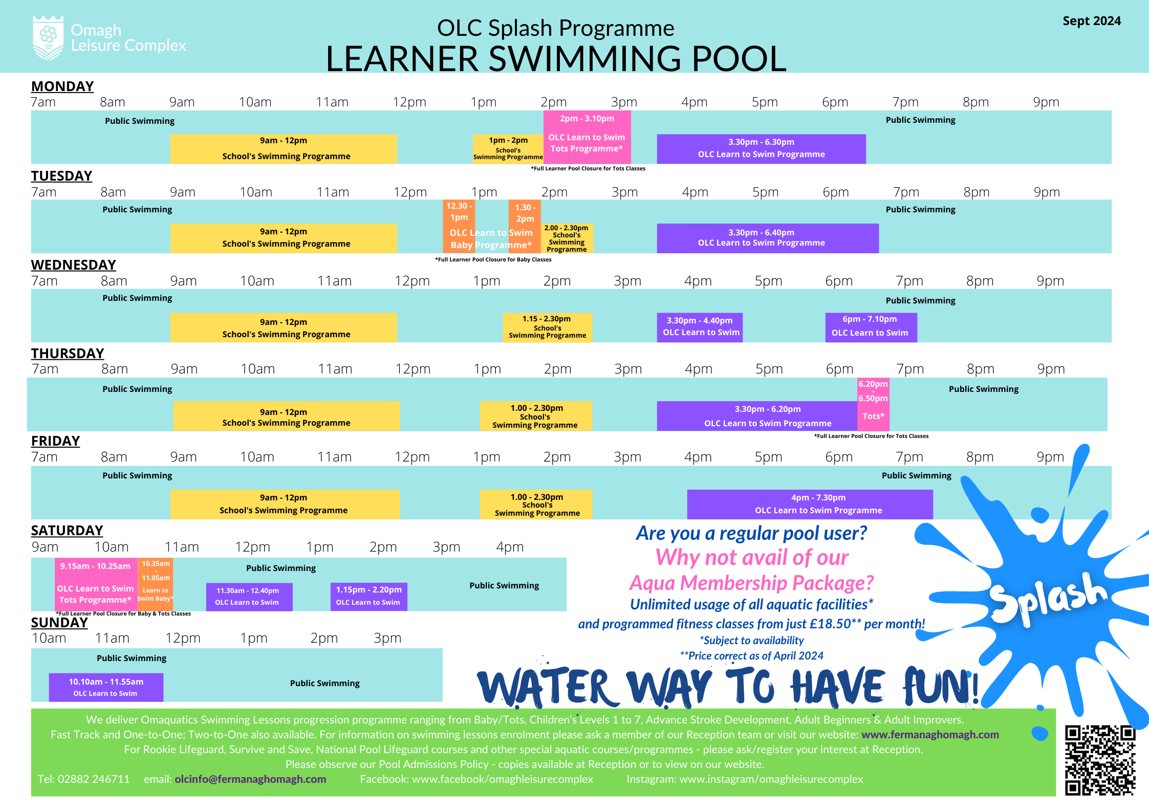 Splash programme September 2024 learner pool