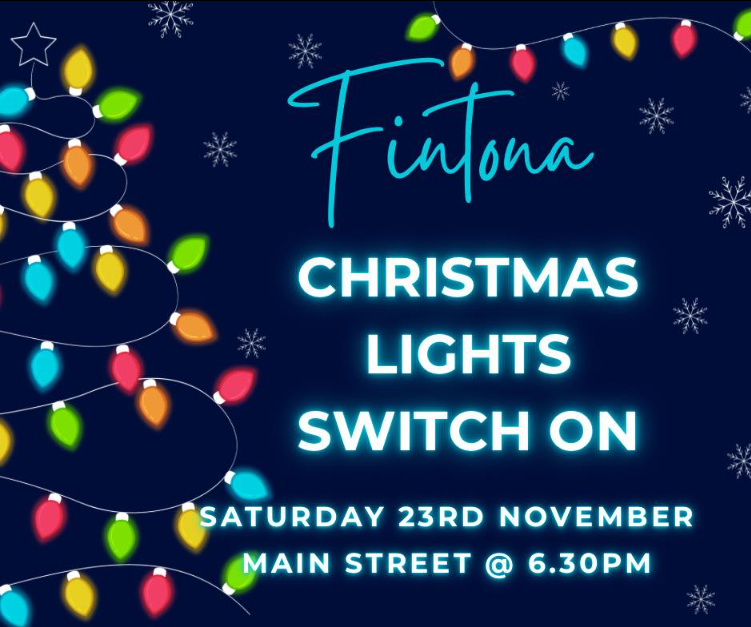 fintona xmas lights switch on