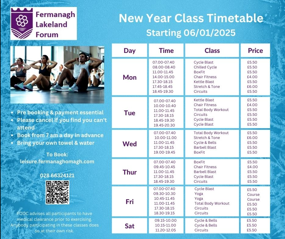 Jan 2025 Class Timetable